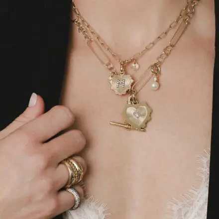 ETHAL medallion ANNABELLE pearl charm TALULA chain AGNES medallion 1