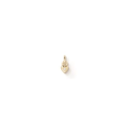Mildred 4 Small Heart Charm with diamond F