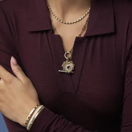 CHUBBY PUSH IN CHARM LINK 5 Jocelyn neck piece Alice medallion Cuff bracelets copy