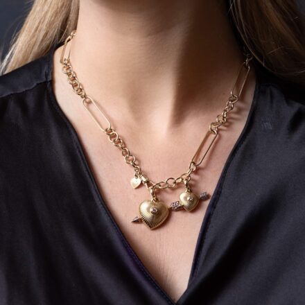 Hannah 10 VALENTINA heart charm
